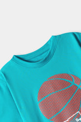 Boys Light Blue HD Basket Ball Tee